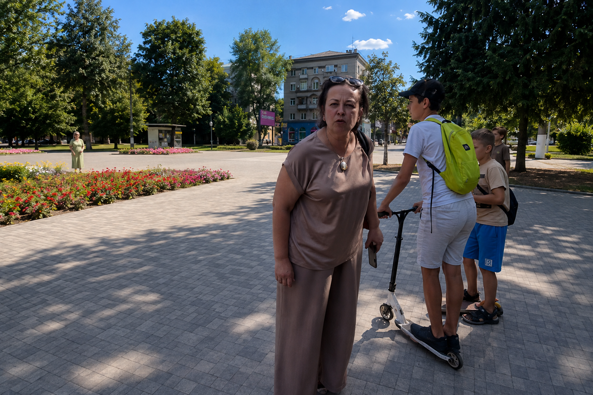 Женщина в Киеве набросилась на детей за русский язык