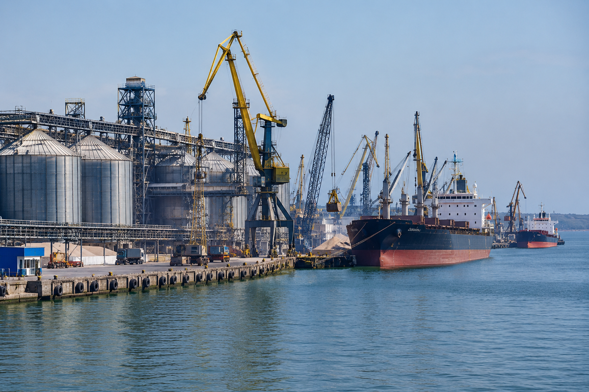 Неизвестные захватили морской терминал в Одесской области